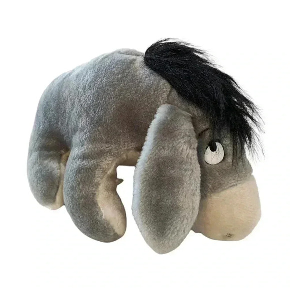 Vintage Stuffed Eeyore Winnie the Pooh Plush Disneyland Walt Disney World Gray - Picture 1 of 5